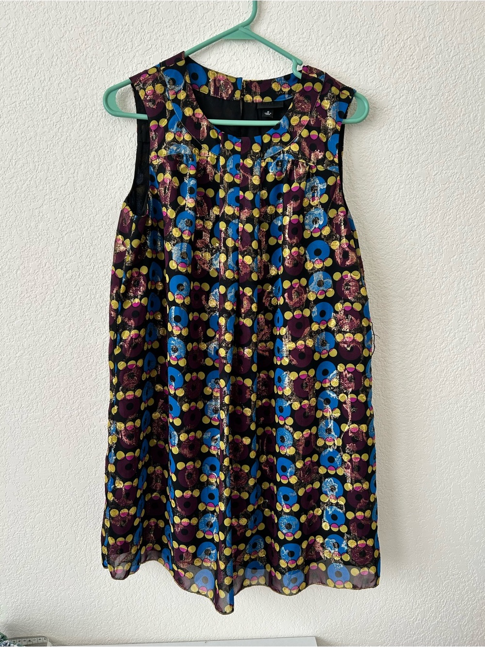 Anna Sui for Target 2009 Sleeveless Multicolor Geometric Print Dress